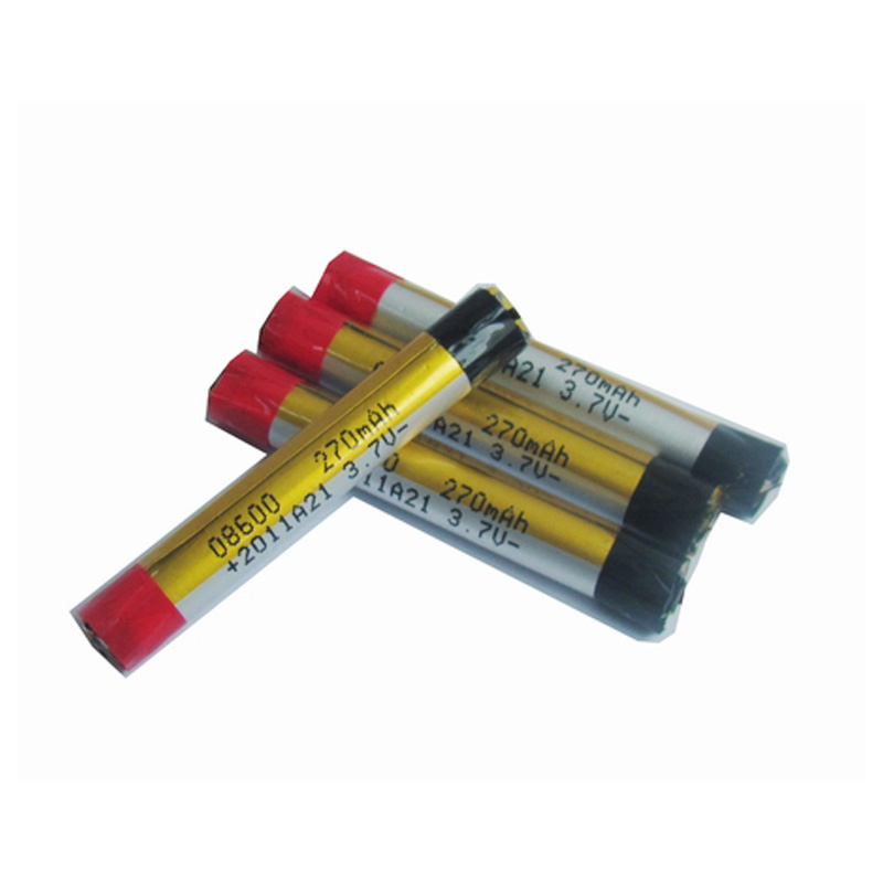 Carnival electronic cigarette battery manufacturer 08600 270mAh 3.7V micro lithium polymer battery